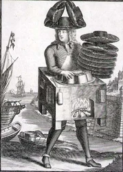 Kostüm für einen Hutmacher, veröffentlicht von Gerard Valck, ca. 1690