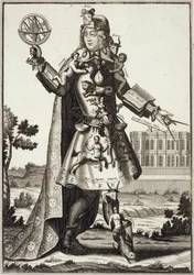 Kostüm für einen Astrologen, veröffentlicht von Gerard Valck (16512-1726) ca. 1690