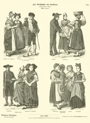 Kostüme aus dem Elsass, 19. Jahrhundert