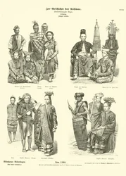 Kostüme aus Indonesien, 1880