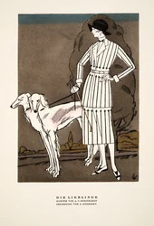 Die Lieblinge, Werbung für Mode von A C Steinhardt, aus Styl, veröffentlicht 1922