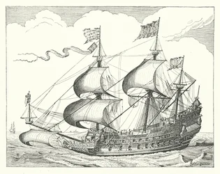 Niederländisches Kriegsschiff des 17. Jahrhunderts