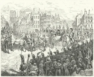 Einzug von König Ludwig XVIII. in Paris, 1814