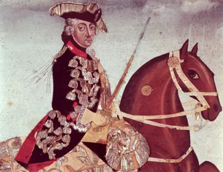 Reiterporträt von König Friedrich dem Großen von Preußen (1712-86)