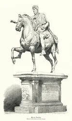 Reiterstatue von Marcus Aurelius, römischer Kaiser