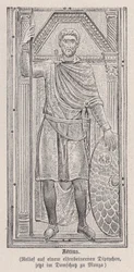 Flavius Aetius, römischer General (Gravur)