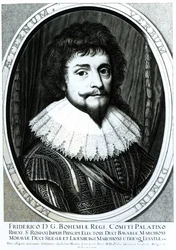 Friedrich V. (1596-1632), König von Böhmen, Kurfürst von der Pfalz, graviert von Willem Hondius, 1633