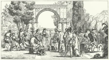 Garten in der Renaissance in Florenz