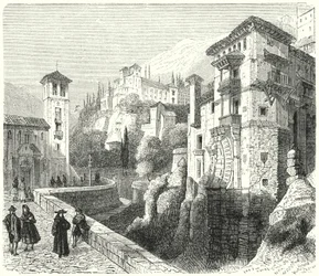 Generalife, Sommerpalast der Nasridenherrscher des Emirats von Granada, Spanien