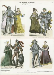 Deutsche Rüstungen und Kostüme, 15. und 16. Jahrhundert