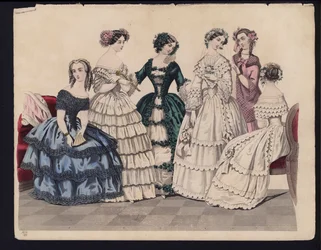 Deutsche Modeplatte, Mitte des 19. Jahrhunderts