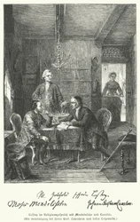 Deutscher Philosoph und Dramatiker diskutiert Religion mit Moses Mendelssohn und Johann Kaspar Lavater