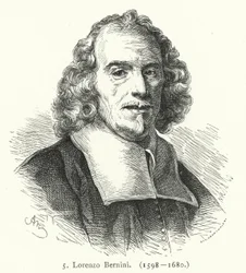 Gian Lorenzo Bernini, italienischer Barockbildhauer und Architekt (Stich)