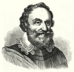 Heinrich Matthias, Graf von Thurn, böhmischer Militärkommandant im Dreißigjährigen Krieg (Stich)