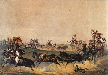 Ungarischer Hochzeitszug, ca. 1855