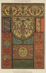 Italienische Renaissance, Stickerei und Teppichweberei
