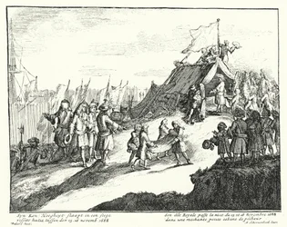 Jakob II. von England verbringt die Nacht vom 15./16. November 1688 in der Hütte eines armen Fischers