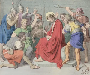 Jesus wird mit Dornen gekrönt