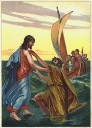 Jesus geht auf dem Wasser
