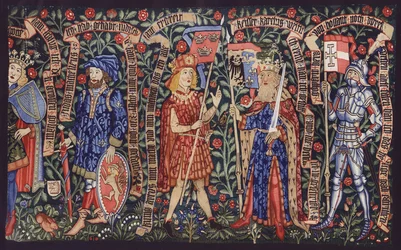 Könige, Edelleute und Ritter, Wandteppich, Basel, um 1490