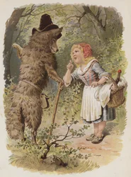 Rotkäppchen (Chromolithographie)