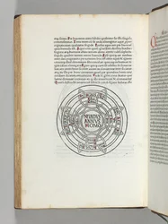 Mappa Mundi, die erste gedruckte Weltkarte, aus 