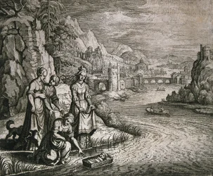 Moses aus dem Nil gerettet