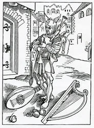 Von ungeduldigen Narren, die keine Korrektur ertragen, Illustration aus Alexander Barclays englischer Übersetzung von 