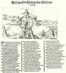 Pamphlet, das den Winterkönig Friedrich I. von Böhmen verspottet, 1621