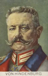 Paul von Hindenburg, deutscher Feldmarschall und Politiker