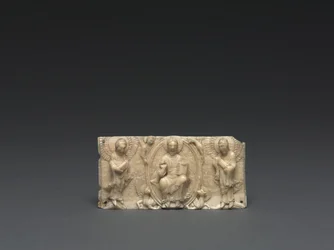 Plakette von einem tragbaren Altar: Christus und die Apostel, Unteres Rheintal