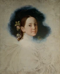 Porträtstudie einer jungen Dame