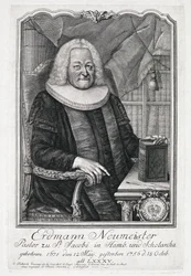 Porträt von Erdmann Neumeister (1671-1756)