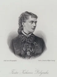 Prinzessin Katharina Dolgorukova, Geliebte und spätere morganatische Ehefrau von Zar Alexander II. von Russland (Stich)