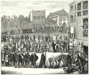 Prozession zu einem Auto-da-fé