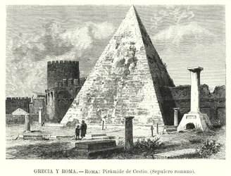Pyramide des Cestius, Grab des Gaius Cestius, Rom