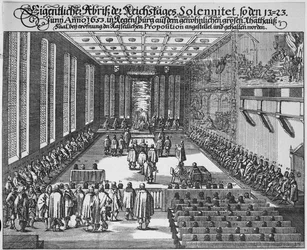 Reichstag von Regensburg im großen Ratssaal, Regensburg