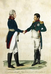 Begegnung von Napoleon und Zar Alexander I.