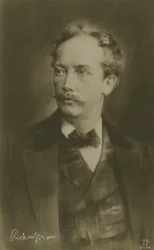 Richard Strauss, deutscher Komponist (Gravur)