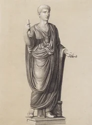 Römischer Mann in der Toga Praetexta