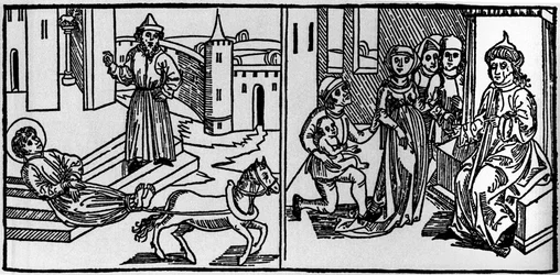 Der heilige Saturnin war der Begründer des Christentums in Toulouse Mitte des 3. Jahrhunderts. Zu dieser Zeit wurden die Christen verfolgt: Der heilige Saturnin war eines der Opfer der Heiden. Sein Körper wurde an den Schwanz eines Stiers gebunden und in d