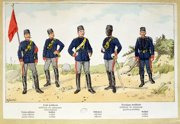 Soldaten der türkischen Armee, um 1900