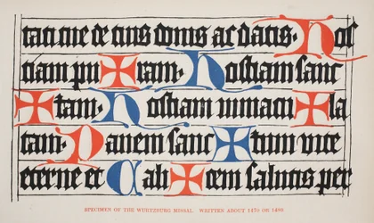 Exemplar des Würzburger Missale, geschrieben um 1470 oder 1480