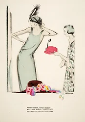 Spiegelein, Spiegelein .., Hüte von Martha Lowenthal, aus Styl, veröffentlicht 1922