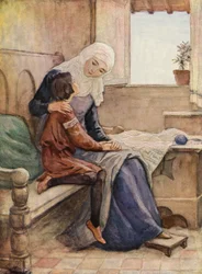 Der heilige Franziskus und seine Mutter