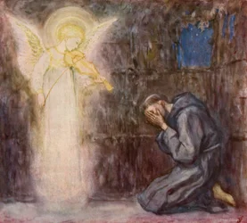 St. Franziskus und der Engel mit der himmlischen Violine