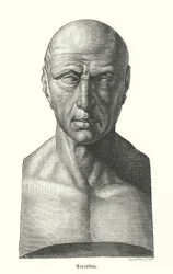 Terenz, römischer Dramatiker (Gravur)