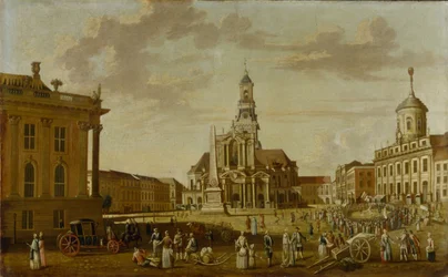 Der Alte Markt mit der Nikolaikirche und dem Rathaus