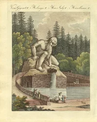 Der Koloss im Garten des Palastes Pratolino bei Florenz