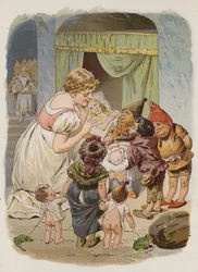 Die Wichtelmänner (Chromolithographie)
